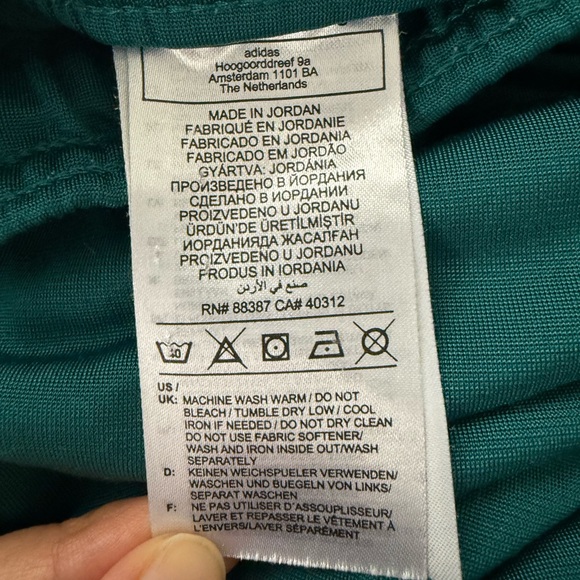 adidas Teal and Lime Joggers - Picture 3 of 6